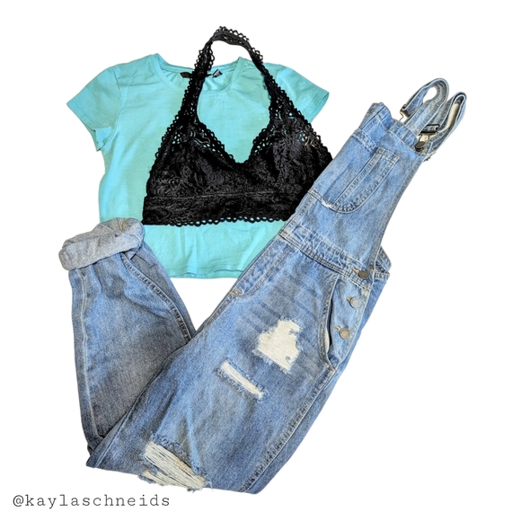 Black Label Boyfriend Fit Overalls | NWT | New With Tags | small - Picture 3 of 16